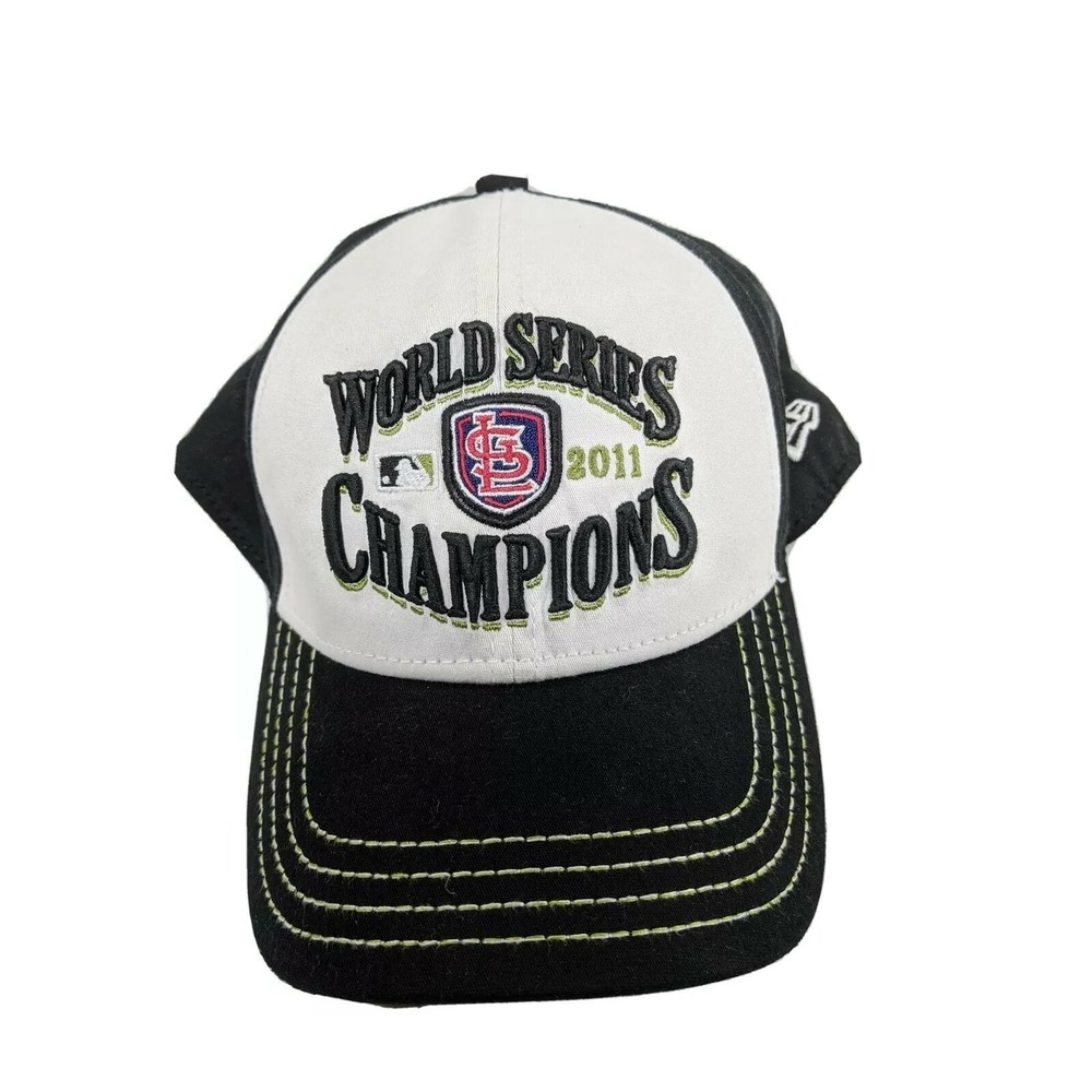 New Era St Louis Cardinals 2011 World Series Champions Hat 39THIRTY Black White